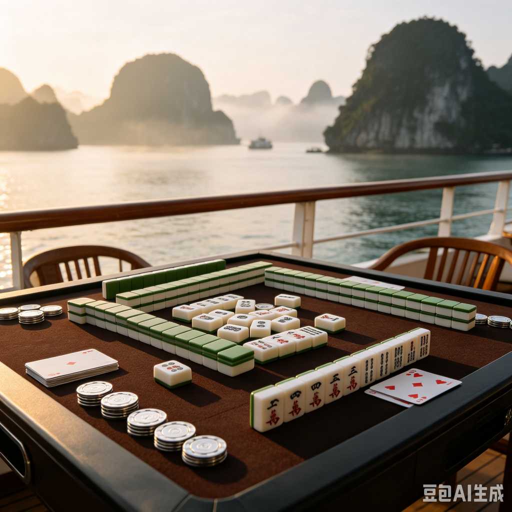 green transparent mahjong tiles
